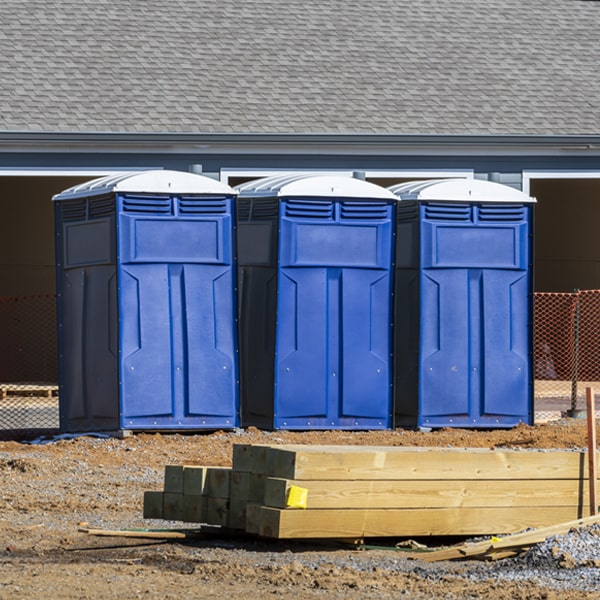 what is the expected delivery and pickup timeframe for the portable toilets in Cleveland